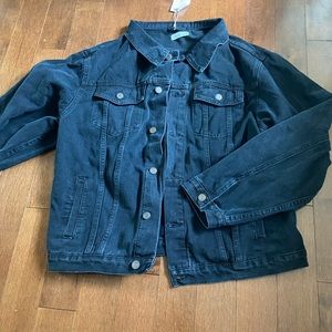 Brand new black denim jacket